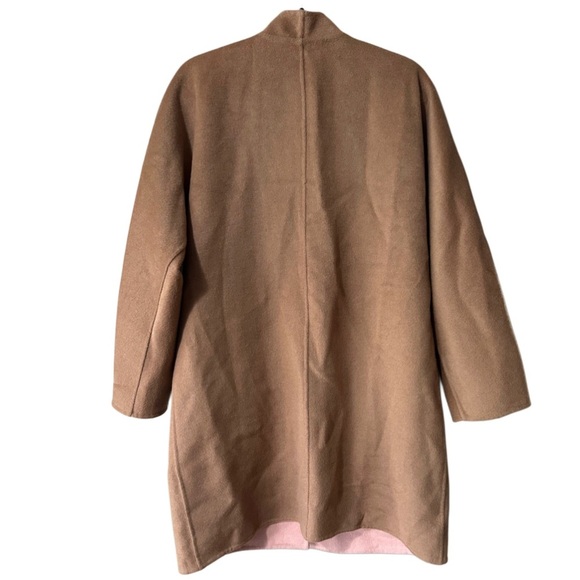 J. Jill Camel Double Faced Coat w/Blush Interior and Double Front Pockets - Picture 6 of 6